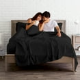 thumbnail image 6 of Bare Home 5 Piece Sheet Set, Microfiber, 2 Extra Pillowcases, Twin XL, Black, 6 of 6