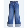thumbnail image 5 of Scoop Women's and Women's Plus Mid Rise Cuffed Wide Leg Jeans, Sizes 0-28W, 5 of 5