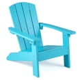 thumbnail image 1 of Costway Kids Adirondack Chair with High Backrest Armrests Fire Pit Chair for Kids Ages 3-8 Turquoise, 1 of 9