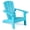 Turquoise, variant on Costway Kids Adirondack Chair with High Backrest Armrests Fire Pit Chair for Kids Ages 3-8 White