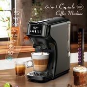 HiBREW 6in1 Pods Coffee Machine Multiple Espresso Cafetera Cappuccino Coffee Maker H1B