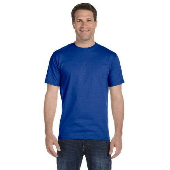 Hanes Men's Comfortsoft T-Shirt, 2 Deep Royal / 2 Lime, S Pack of 4