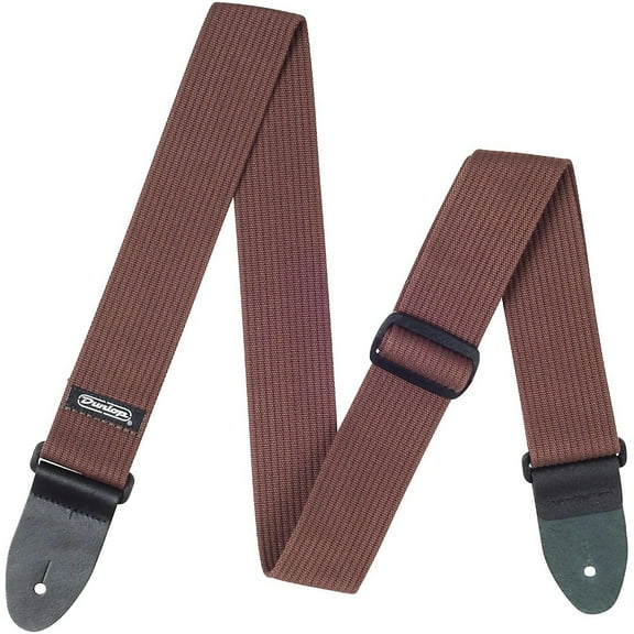 Dunlop Ribbed Cotton Guitar Strap Chocolate