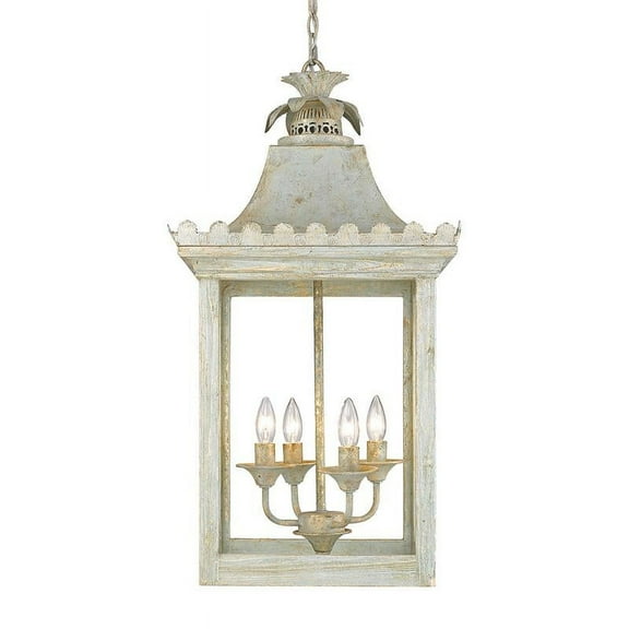 Golden Lighting Finley 4-light Pendant in Vintage Sage