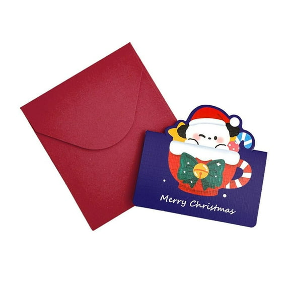 Christmas Mini Gift Card Booklet,Christmas Santa Money Envelope For Teach Booklet For Cash Xmas Supplies Party