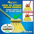 thumbnail image 6 of (2 pack) STAR BRITE Deluxe Telescoping Deck Brush Kit - Extends 3' - 6' - Extendable Aircraft-Grade Aluminum Handle, Soft or Medium Bristles, Floats if Dropped, Ergonomic Design, Multi-Surface Cleaning, 6 of 6