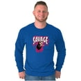 thumbnail image 4 of Smurfs Villain Savage Graffiti Long Sleeve TShirt Men Women Brisco Brands M, 4 of 5