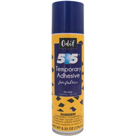 Odif 505 repositionable Unisex Adult Basting Spray Adhesive, Aerosol Gas Clear, 6.22 oz