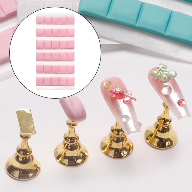 Arcilla para decoración de uñas Yinane reutilizable multiusos soporte rosa