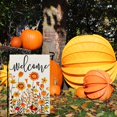 thumbnail image 3 of Gyryp Fall Floral Garden Flag 12x18 Inch Small Double Sided for Outside Thanksgiving Burlap Welcome Yard Decoration, 3 of 5