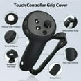 thumbnail image 6 of Silicone Controller Grip Cover for Meta Quest 3S/3 - Adjustable Knuckle Straps, Compatible VR Accessories for Touch Controllers-White, 6 of 7