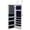 White | 2 Drawers, variant on Hassch Wall Mounted Jewelry Storage Cabinet with Mirror, 8 Led Light and 6 Drawers, Lockable Jewelry Armoire Cabinet, Saving Space, 14.3 "L x 4.8" W x 42.5 "H, White