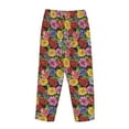 thumbnail image 5 of Xecao Daisies Flowers Women's Straight Lounge Pajama Pants: The Epitome of Relaxed Sleepwear, 5 of 9