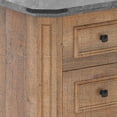 thumbnail image 5 of DEXTRUS Rustic Wood Nightstand with Charging Station, Bedside End Table with Drawers, Brown, 5 of 8