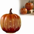 thumbnail image 1 of Starry Night Glass Pumpkins, Twinkle LED Light Pumpkins, Halloween Pumpkin Night Light, Set of 2 with Built-In Timer, One-Button Control, Perfect for Bedroom, Hallway & Home, 1 of 9