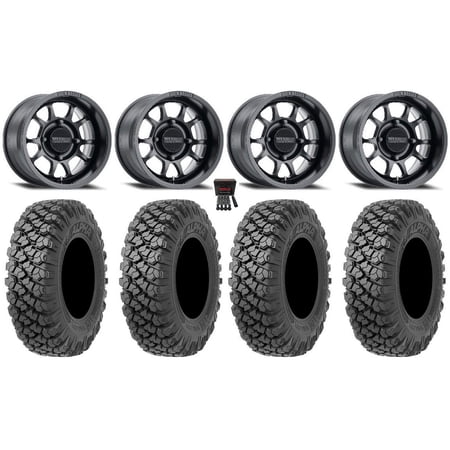 Method 409 15 Wheels Black (4+3) 35 Alpha Tires Polaris RZR XP 1000 / PRO XP / Ranger XP 900/1000