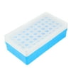 Clear Blue Plastic 50 Positions Laboratory 1.5ml Centrifuge Tube Stand Box