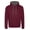 Burgundy/ Chrcol, variant on Just Hoods By AWDis JHA003 Adult 80/20 Midweight Varsity Contrast Hooded Sweatshirt