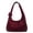 Red, variant on Retro Faux Suede Rivet Shoulder Bags Large Studded Purse Slouchy Shoulder Purse Fall Accessories (Coffee)