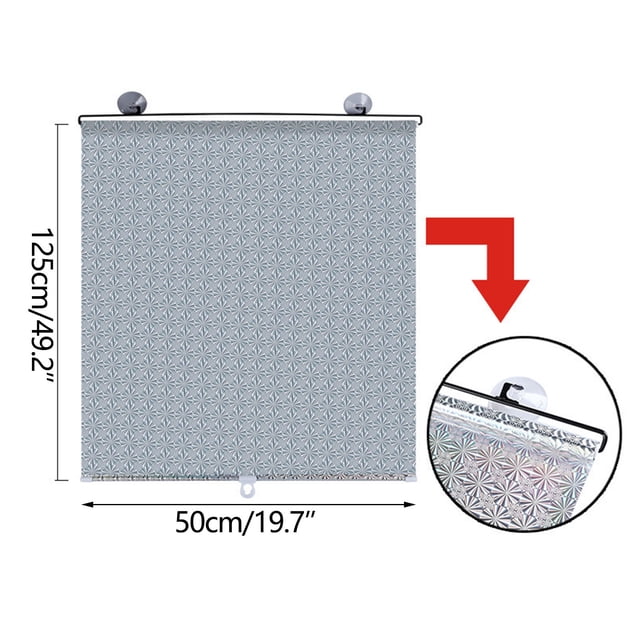 Car Window Shades for Side Windows Car Sunshades, Sun Protection, Thermal Insulation Curtains, Automatic Rolling Blinds, and Household Automatic Retractable Window Sunshades for Car Use