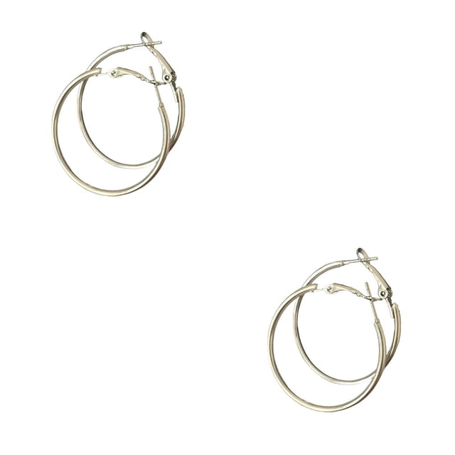 Qarigey 1 par de suministros de joyería, pendientes redondos de oro a la moda para mujer, círculo portátil con orificio para la oreja, Type1 NO1 Qarigey CBP219190