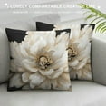 thumbnail image 3 of Fenyluxe Flowers Pillow Covers Short Plush Square Design Indoor Outdoor Throw Pillow Cover 1PC 22x22in, 3 of 5