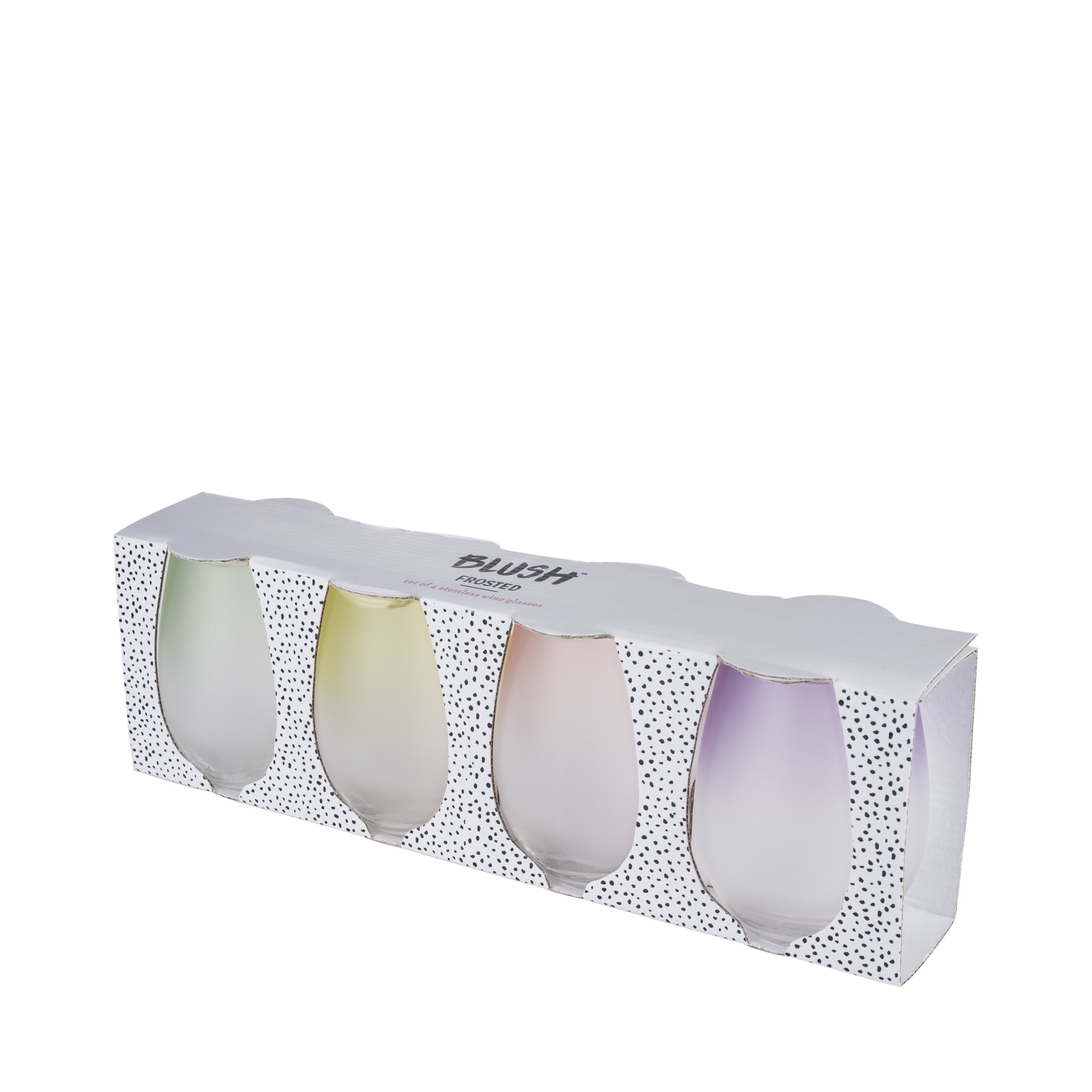 Frosted: Ombre Stemless Wine Glasses by Blush®