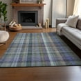 thumbnail image 6 of Addison Rugs Mayfield Washable Transitional Plaid Green Rectangle Rug, 3' x 5', 6 of 6