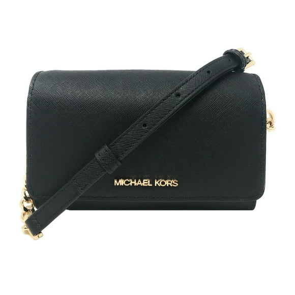 Michael Kors Bolso Bandolera de Piel Saffiano para Mujer, Color Negro