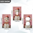 thumbnail image 4 of Switch Panel Switch Decoration 2.76x4.53x0.28 Inches Toggle Switch Switch Plate Wall Plates Living Room Kitchen Bedroom Study Switches Cartoon Pink Christmas Snowman, 4 of 8