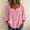 Pink women square neck blouse a1, variant on SSZMDLB Summer Casual Tops for Women Square Neck 3/4 Sleeve Button Down Loose Blouse Tunic Tee Shirts Beach Holiday Outfits, Gray 2XL