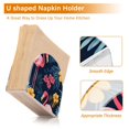 thumbnail image 5 of Yayeee Napkin Holder for Table Kitchen Paper Tissue Organization, Red Floral Flamingo, 5 of 8