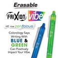 thumbnail image 3 of Pilot FriXion Clicker Vibe Zen Focus Assorted Erasable Pens 4pk .7mm, 3 of 6