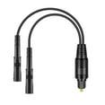 thumbnail image 3 of Divisor de audio digital de fibra óptica de 12,6 pulgadas, Plug and Play, chapado en oro para casa, conector compacto de 1 macho a 2 hembras., 3 of 8