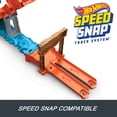 thumbnail image 6 of Hot Wheels Monster Trucks Crocodile Crash Challenge Playset & 1:64 Scale Mega-Wrex Toy Vehicle, 6 of 7