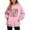 Pink, variant on Women's Christmas Letter Hooded Sweatshirt, Merry and Bright Design, Comfortable Long Sleeve Pullover for Women, Festive Holiday Wear,Light Gray,XL