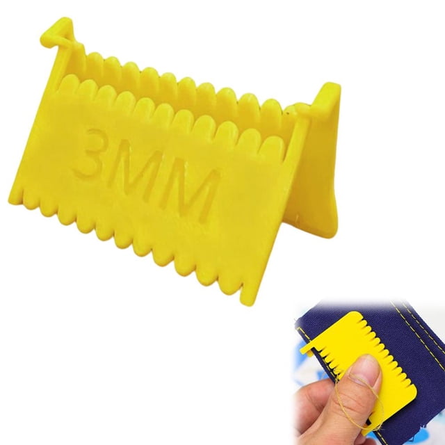 Clip-On Sewing Ruler, Hand Edge Stitch Lock and Sewing Gauge for Even Stitches, Quilting Templates, Straight Even Needle Gauge Templates Tool for Embroidery Fabric Patchwork
