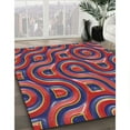 thumbnail image 2 of Ahgly Company Indoor Rectangle Patterned French Lilac Purple Abstract Area Rugs, 8' x 12', 2 of 6