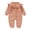 Pink, variant on Vedolay Bodysuits for Baby Boys Fall Rompers Button Down Long Sleeve Scoop Neck One Piece Jumpsuit Adjustable Waist Shorts with Pockets,Pink 6-9 Months