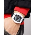 thumbnail image 4 of Skmei 2398 Dual Display Barrel-Shaped Watch with 50M Waterproof, EL Luminous, Multifunction (Stopwatch, Timer, Alarm, Date/Week), Glass Mirror, PC Case, Silicone Strap, Stainless Steel Buckle -, 4 of 7