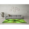 thumbnail image 3 of Ahgly Company Indoor Square Abstract Green Modern Area Rugs, 4' Square, 3 of 4