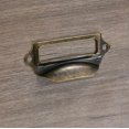 thumbnail image 1 of CHAO Portaetiquetas de Metal de 30 Uds., manija del chasis de etiquetas de aspecto Retro para gabinetes o cajones farmacéuticos de 55X19 Mm con tornillos, 1 of 5