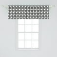 thumbnail image 2 of Ambesonne Black and Grey Window Valance, Leaf Silhouette, 54" X 18", Black Grey White, 2 of 3