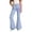 #01-Blue, variant on uniform Pants for Girls 10-12 Flare Dress Pants Flare Pants High Waisted School Uniform Pant Bell Bottom Leggings with Pockets Back To School Clothes Beige