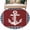 Red, variant on Nautical Anchor Round Rug 3ft Washable Circle Entryway Rugs Non Slip Red Navy Blue Coastal Stars Ocean Area Rug Indoor Floor Carpet for Bedroom Kitchen Living Room Home Office Dining Room Nursery