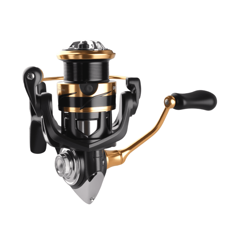 DEUKIO No Gap Water Resistance Lure Spinning Reel CNC Screw in Handle Fine Carving Spool Fishing Reel for Saltwater Freshwater