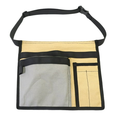 

Apron Garden Multi-Functional Electrician Oxford Cloth Home Restaurant Multi-Pockets Waist Tool Bag Adjustable Belt - A