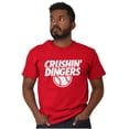 thumbnail image 5 of Baseball Homerun Crushin Dingers Men's Graphic T Shirt Tees Brisco Brands S, 5 of 6