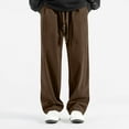thumbnail image 3 of Handshe Men's Corduroy Straight-Leg Pants, Solid Color with Functional Pockets, Durable Comfort for Casual Everyday Wear, 3 of 8