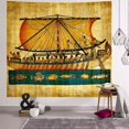 thumbnail image 1 of Tapiz para colgar en la pared, barco egipcio, vintage, abstracto, Nauti, 1 of 1
